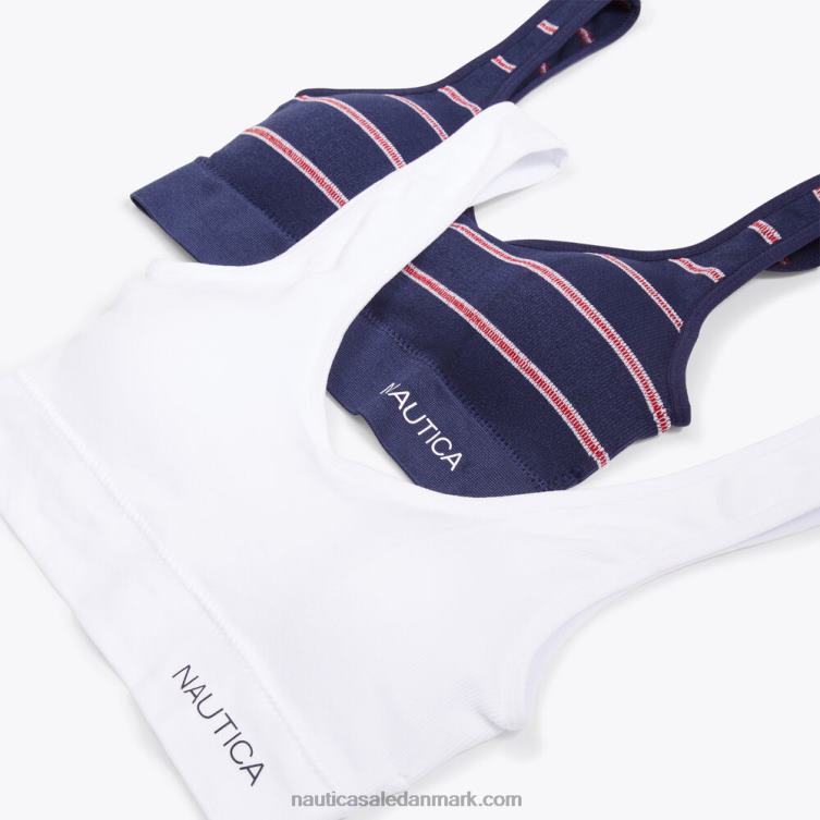 sømløse logo bh\'er 2-pak arbejdstrøje blå Nautica PZ4T860 Kvinder