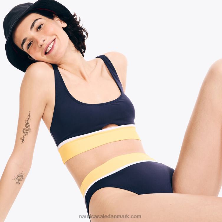 colorblock badetop bøje gul Nautica PZ4T874 Kvinder