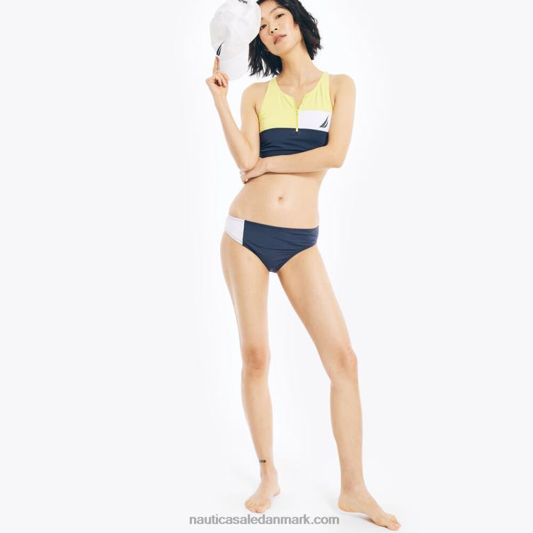 colorblock hipster svømmebukser flammende gul Nautica PZ4T1014 Kvinder