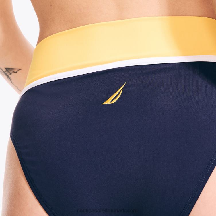 farveblok fold-over svømmebukser bøje gul Nautica PZ4T835 Kvinder