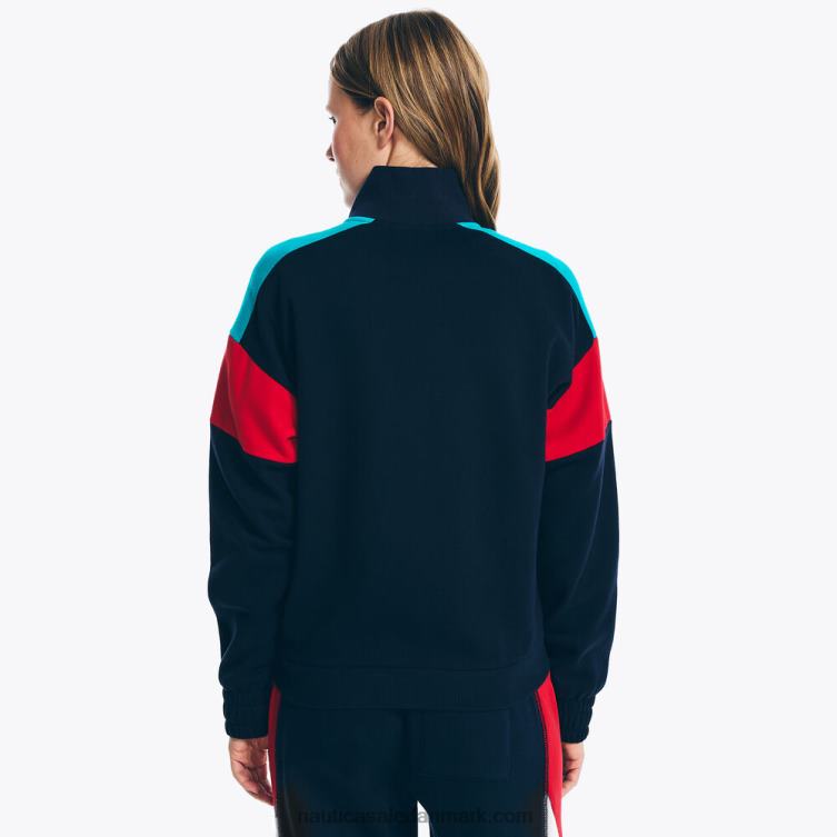 bæredygtigt udformet træningsjakke med fuld lynlås stjerneblå lyng Nautica PZ4T760 Kvinder