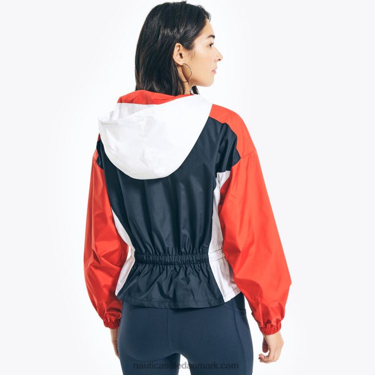 genudgive colorblock peplum jakke flåde Nautica PZ4T842 Kvinder