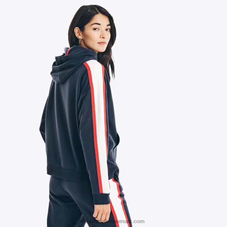 colorblock pullover hættetrøje stjerneblå lyng Nautica PZ4T747 Kvinder