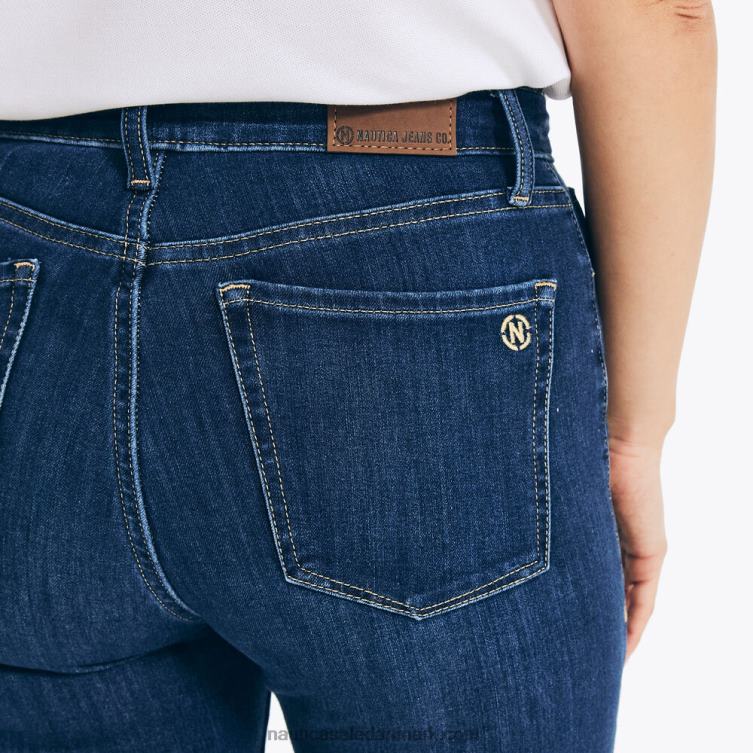 bæredygtigt udformet ægte flex high-rise skinny denim med kurvet pasform safir/beggul Nautica PZ4T773 Kvinder
