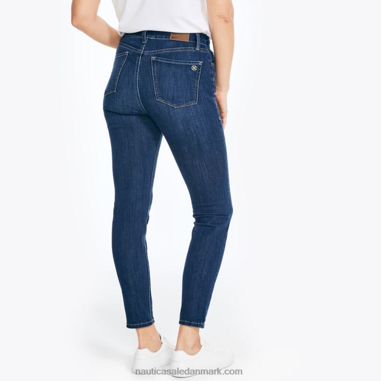 bæredygtigt udformet ægte flex high-rise skinny denim med kurvet pasform safir/beggul Nautica PZ4T773 Kvinder