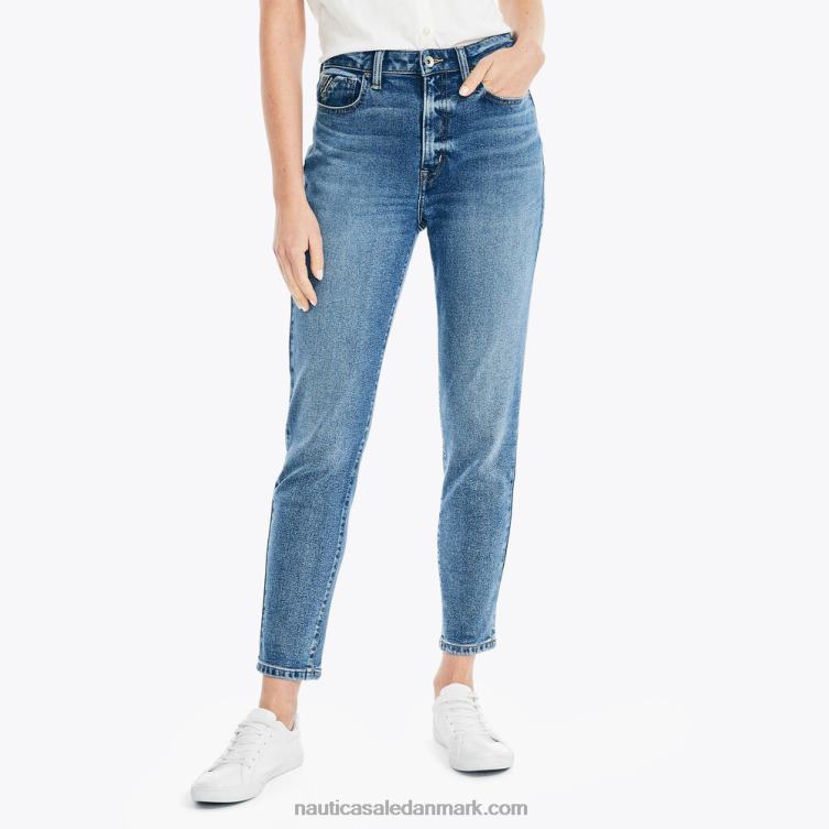 jeans co. høj talje denim vaske i det Ægæiske Hav Nautica PZ4T982 Kvinder