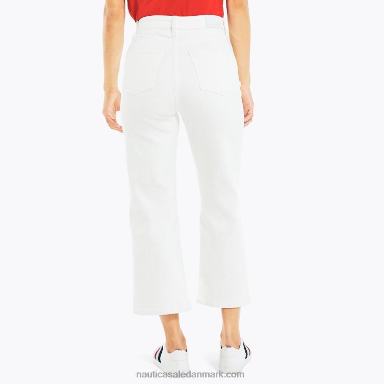 jeans co. højhus denim med brede ben sejl hvidt Nautica PZ4T1009 Kvinder