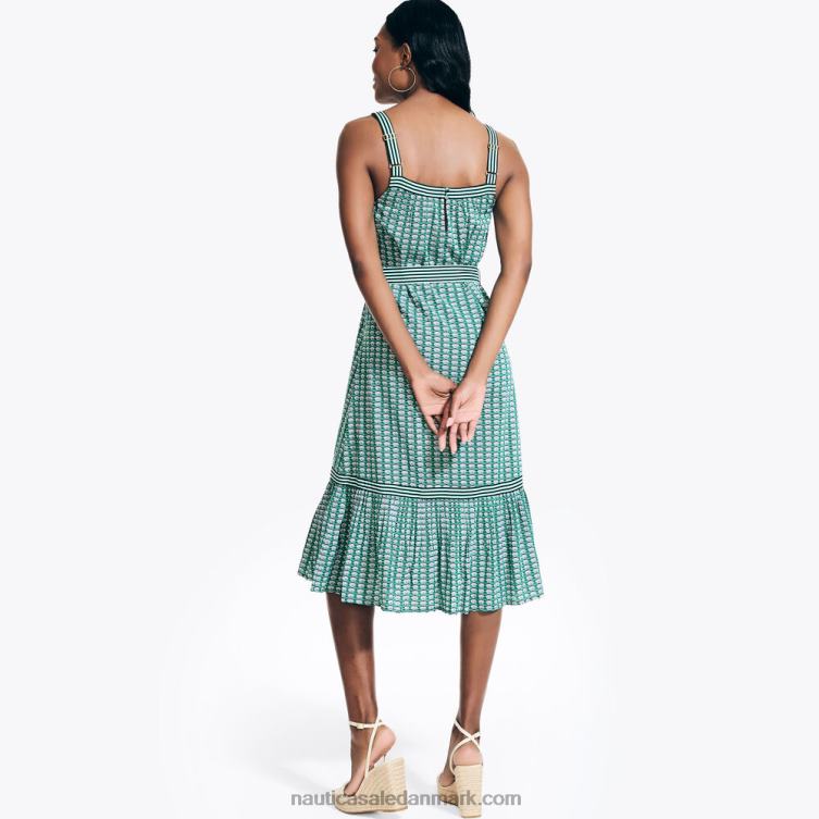 bæredygtigt udformet printet kjole ægte sort Nautica PZ4T975 Kvinder