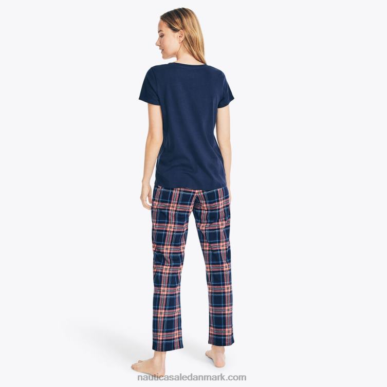 pyjamasbuksesæt med tryk føderal blå Nautica PZ4T791 Kvinder