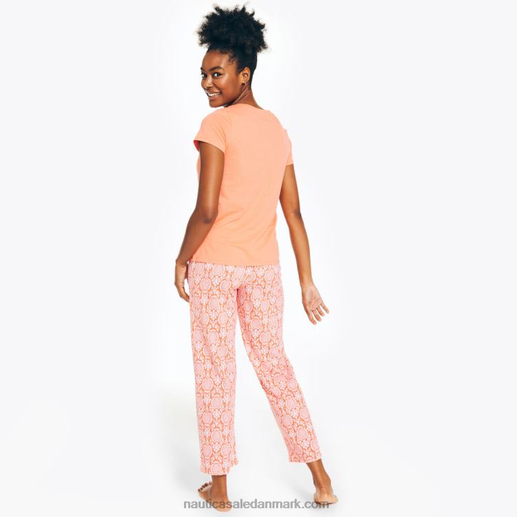 pyjamasbuksesæt med tryk frost orange Nautica PZ4T788 Kvinder