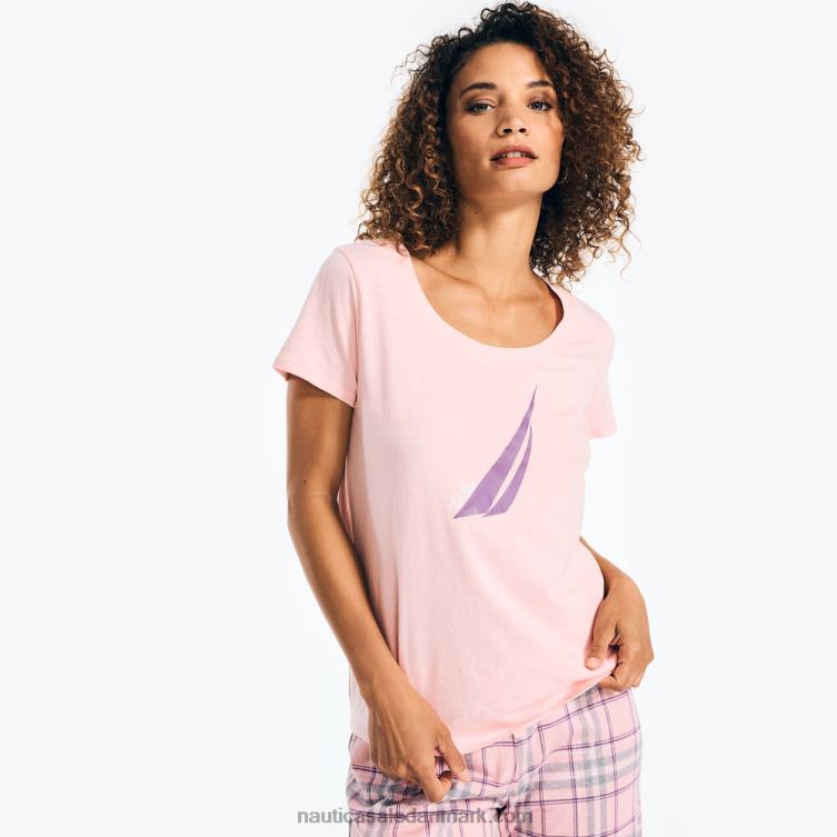 pyjamasbuksesæt med tryk lilla glød Nautica PZ4T782 Kvinder