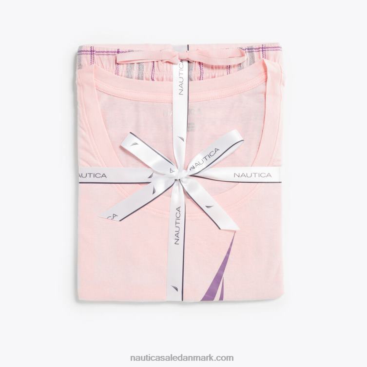 pyjamasbuksesæt med tryk lilla glød Nautica PZ4T782 Kvinder
