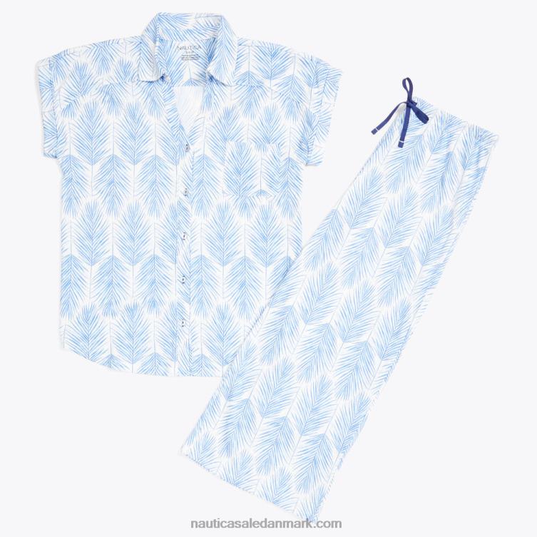 pyjamasbuksesæt med tryk lyse hvid Nautica PZ4T1021 Kvinder