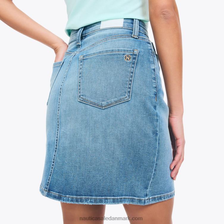 jeans co. ægte flex blød denimnederdel flåde Nautica PZ4T978 Kvinder