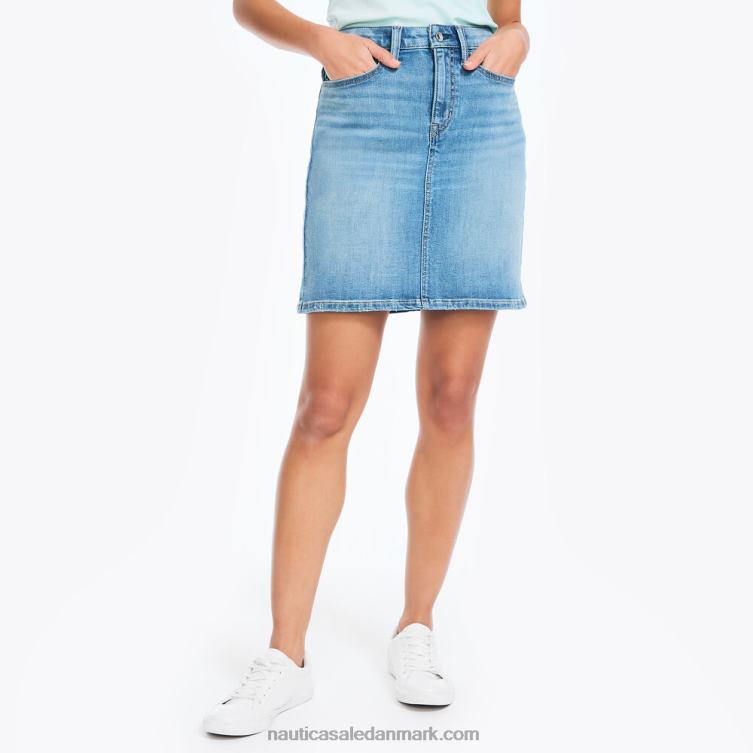 jeans co. ægte flex blød denimnederdel flåde Nautica PZ4T978 Kvinder