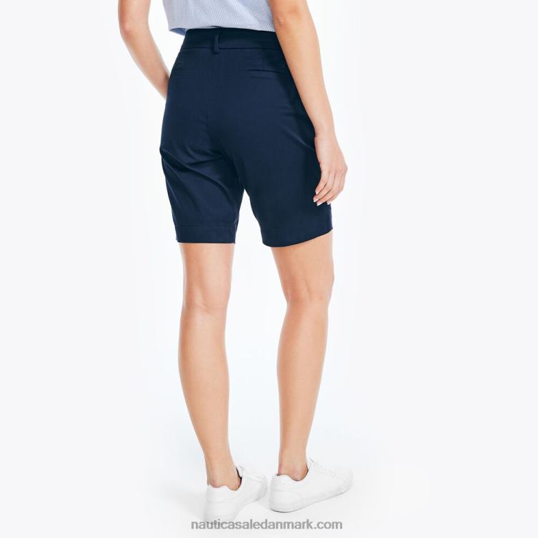 10\" stræk-twill kort stjerneblå lyng Nautica PZ4T743 Kvinder