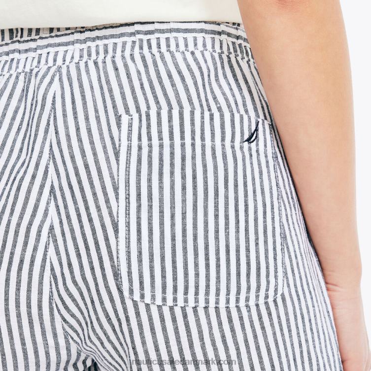 4,5\" bæredygtigt udformet pull-on stribet short stjerneblå lyng Nautica PZ4T766 Kvinder