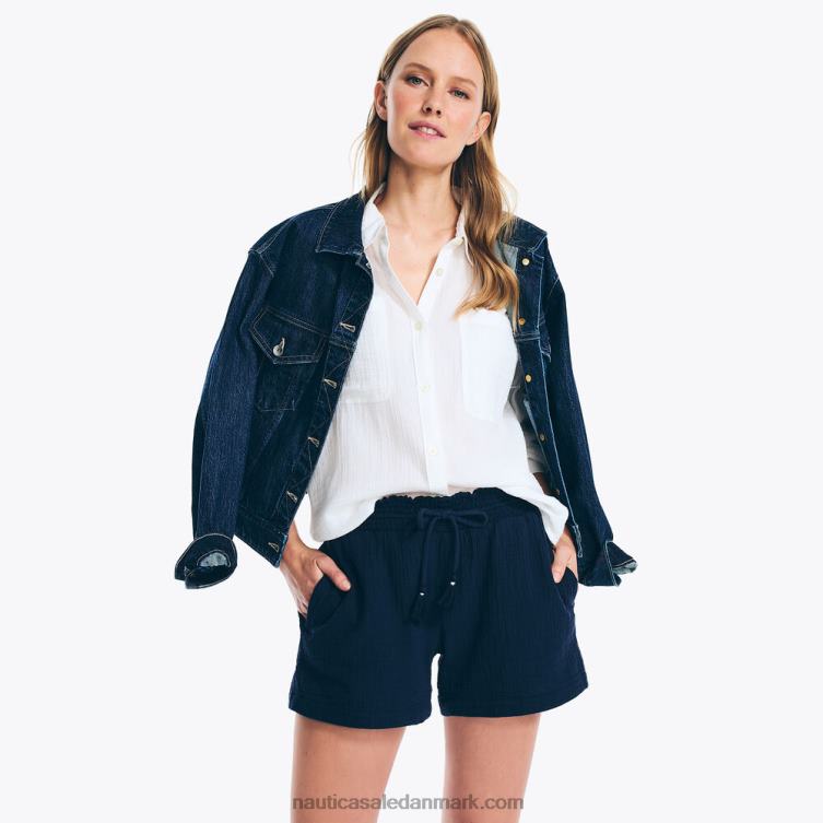 4,5\" pull-on smockkort stjerneblå lyng Nautica PZ4T939 Kvinder