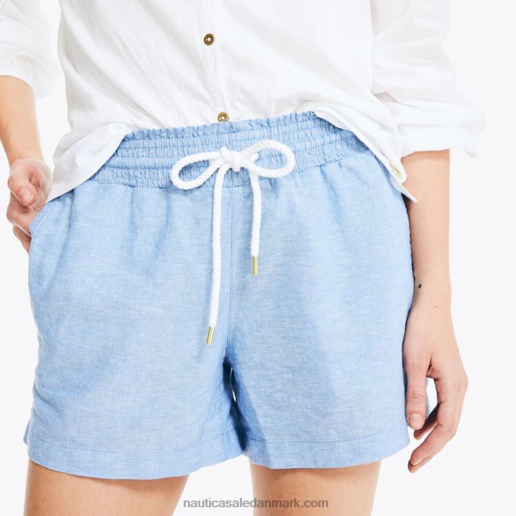 bæredygtigt udformet 4,5\" smocked pull-on linned short medium vask Nautica PZ4T938 Kvinder