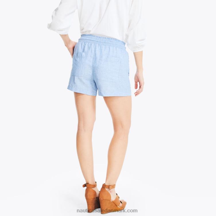 bæredygtigt udformet 4,5\" smocked pull-on linned short medium vask Nautica PZ4T938 Kvinder
