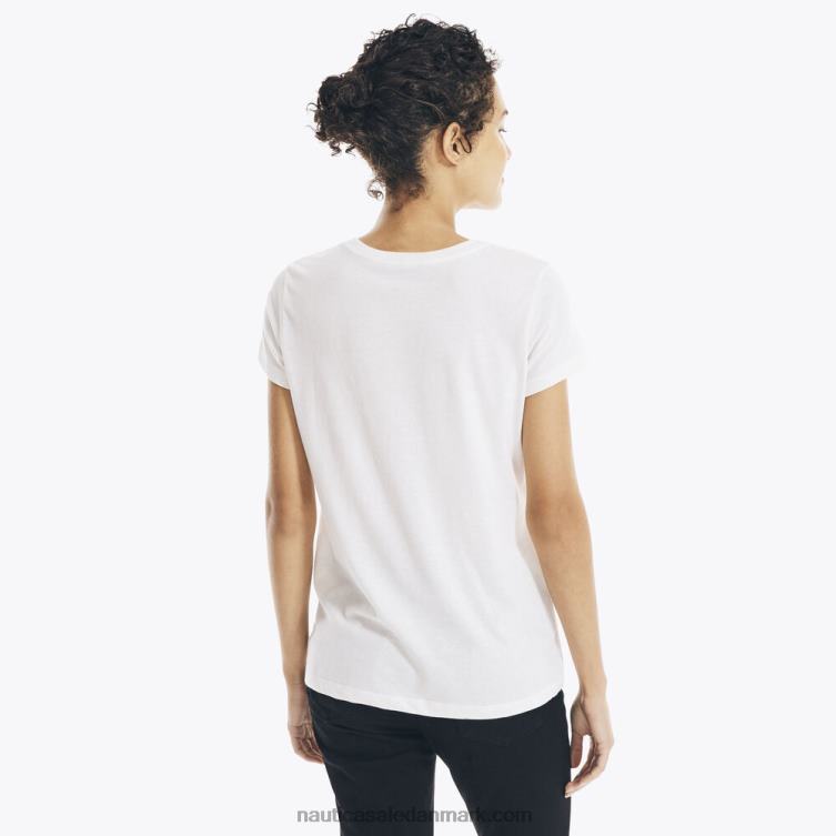 bæredygtigt udformet pailletter j-klasse t-shirt skumfidus Nautica PZ4T1044 Kvinder