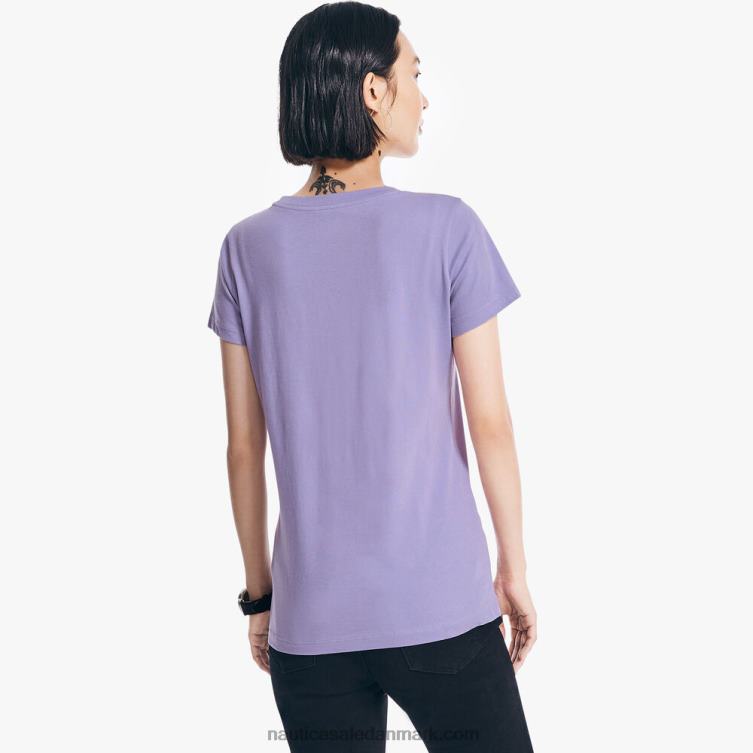 glitter sejlbåd grafisk t-shirt havviolet Nautica PZ4T995 Kvinder