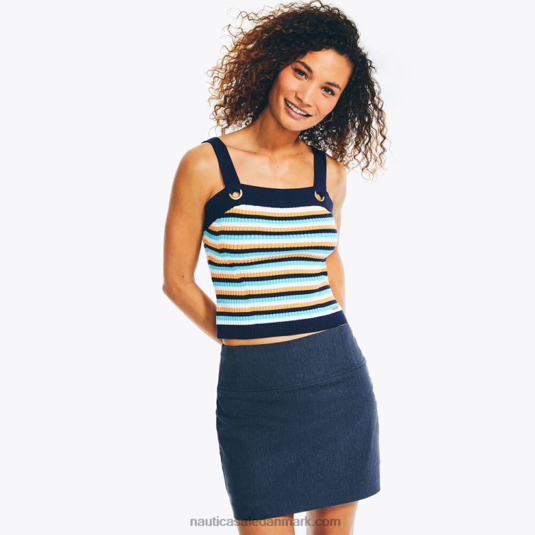 bæredygtigt udformet stribet sweater tanktop j flåde Nautica PZ4T965 Kvinder