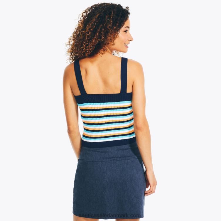 bæredygtigt udformet stribet sweater tanktop j flåde Nautica PZ4T965 Kvinder