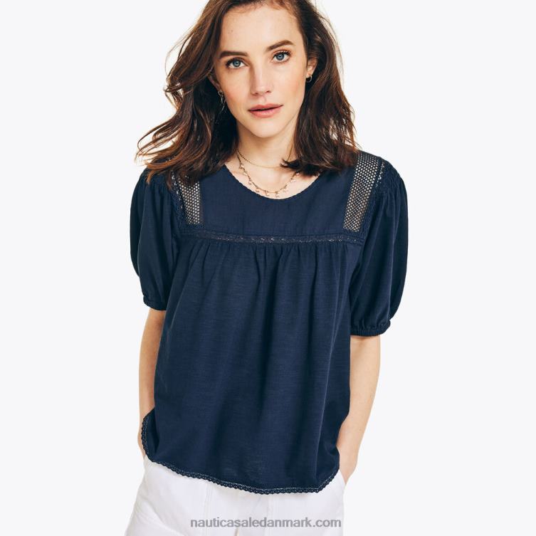 mixed media top stjerneblå lyng Nautica PZ4T767 Kvinder