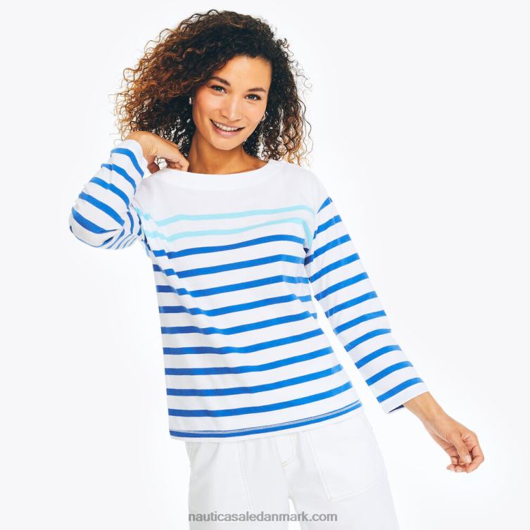 stribet langærmet top stjerne safir Nautica PZ4T827 Kvinder