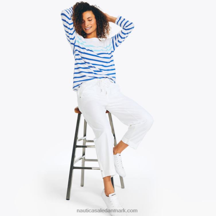 stribet langærmet top stjerne safir Nautica PZ4T827 Kvinder