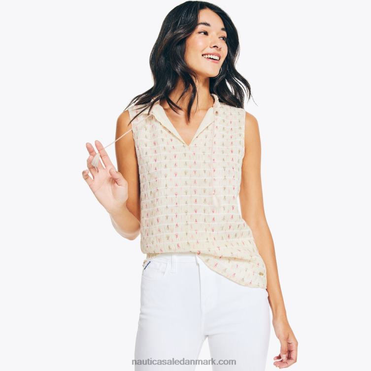 top med splithalsprint mandel Nautica PZ4T759 Kvinder