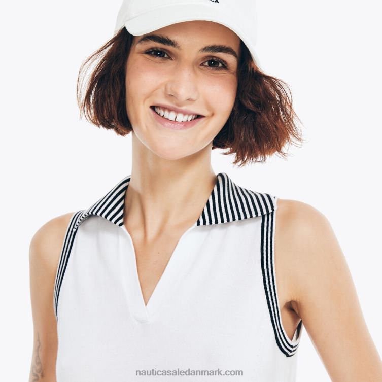 bæredygtigt udformet sweater polo lyse hvid Nautica PZ4T945 Kvinder