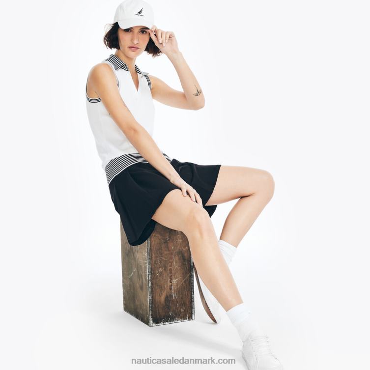 bæredygtigt udformet sweater polo lyse hvid Nautica PZ4T945 Kvinder