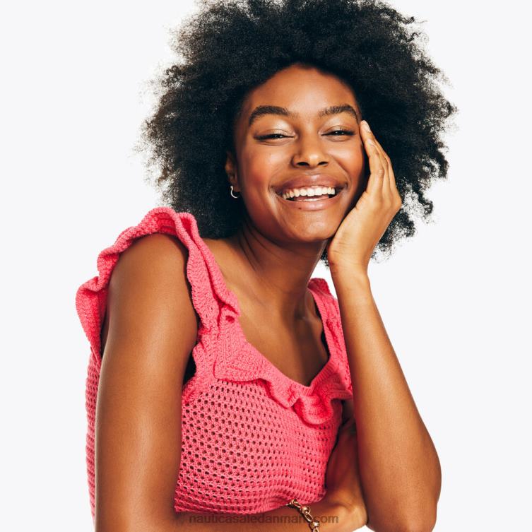 hæklet top med firkantet hals prisme pink Nautica PZ4T1006 Kvinder