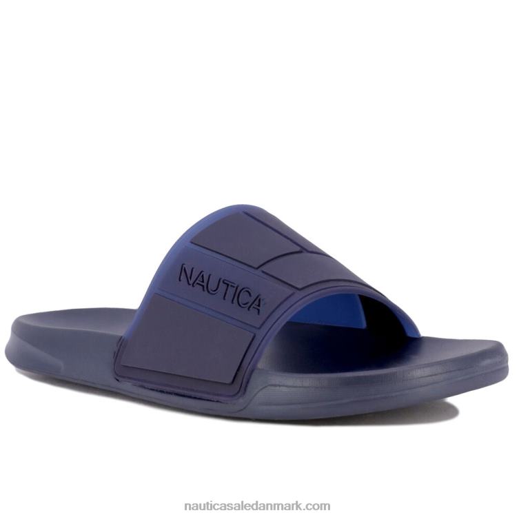 logo-præget glidesandal isblå Nautica PZ4T665 Mænd