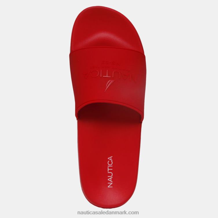 logo-præget glidesandal nautica rød Nautica PZ4T628 Mænd
