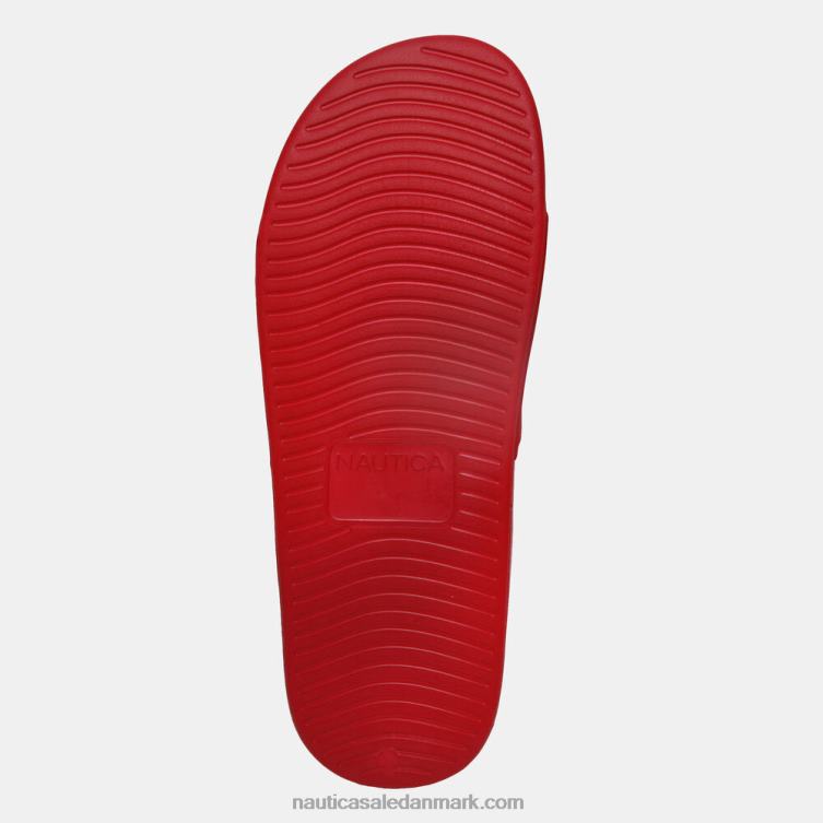 logo-præget glidesandal nautica rød Nautica PZ4T628 Mænd