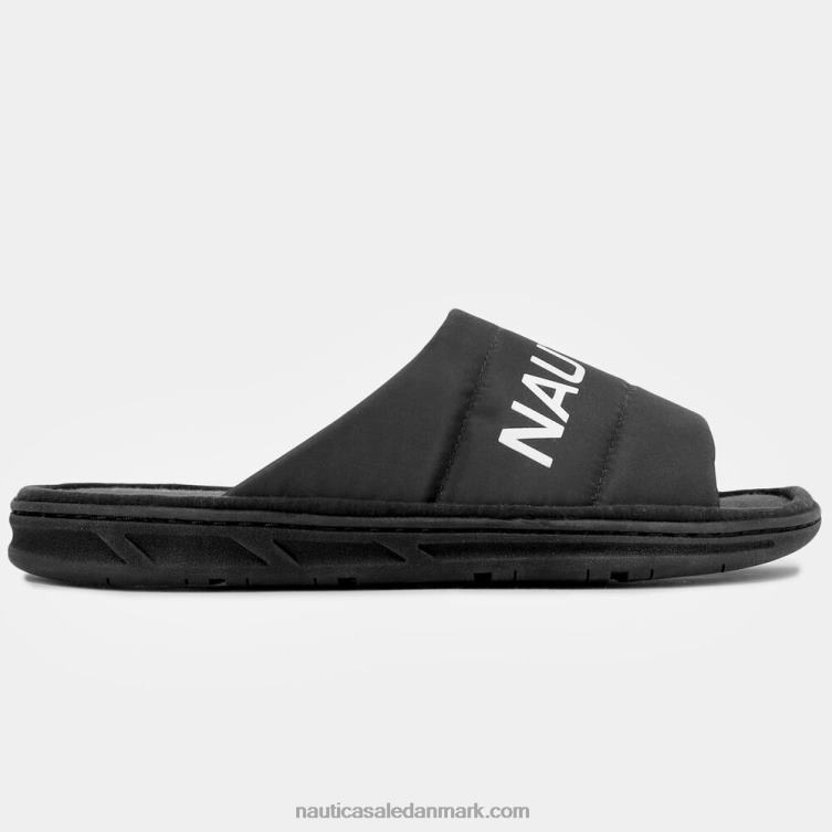 logo præget glidesandaler sort Nautica PZ4T120 Mænd