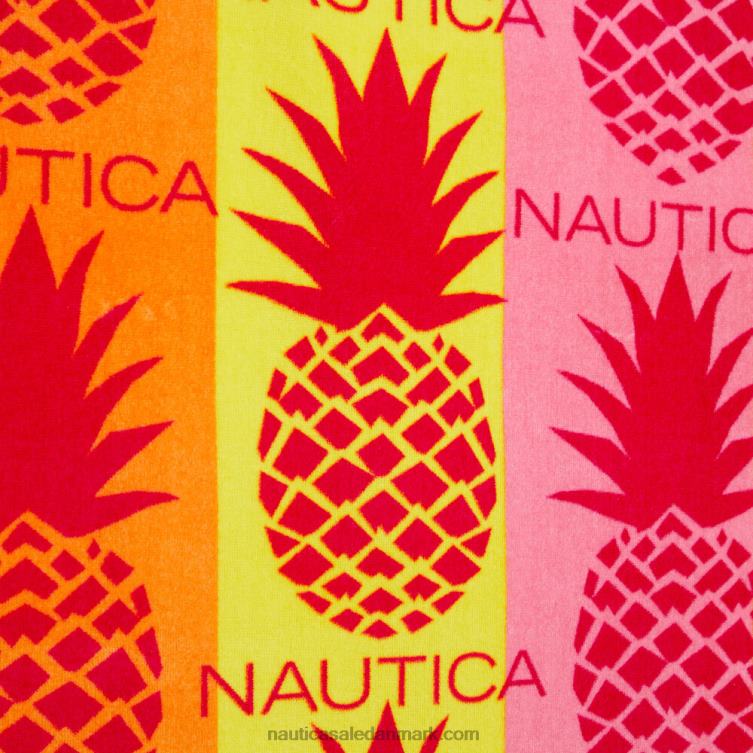 badehåndklæde med ananasprint sløjfe bordeaux Nautica PZ4T250 Mænd