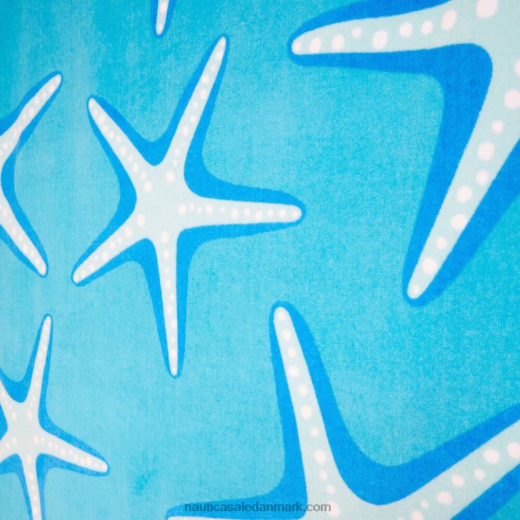 strandhåndklæde med søstjernetryk azurblå Nautica PZ4T211 Mænd