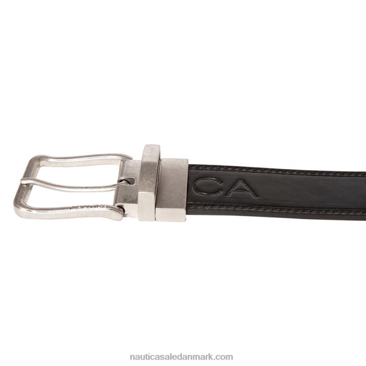 logo præget bælte sort Nautica PZ4T126 Mænd