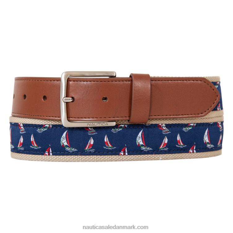 sejlbådslæderbælte arbejdstrøje blå Nautica PZ4T112 Mænd