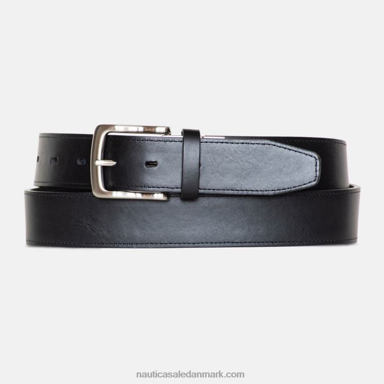 vendbar flagbælte ægte sort Nautica PZ4T106 Mænd