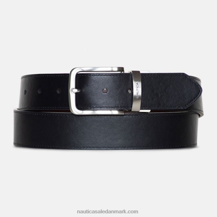 vendbart bælte brun sten Nautica PZ4T103 Mænd