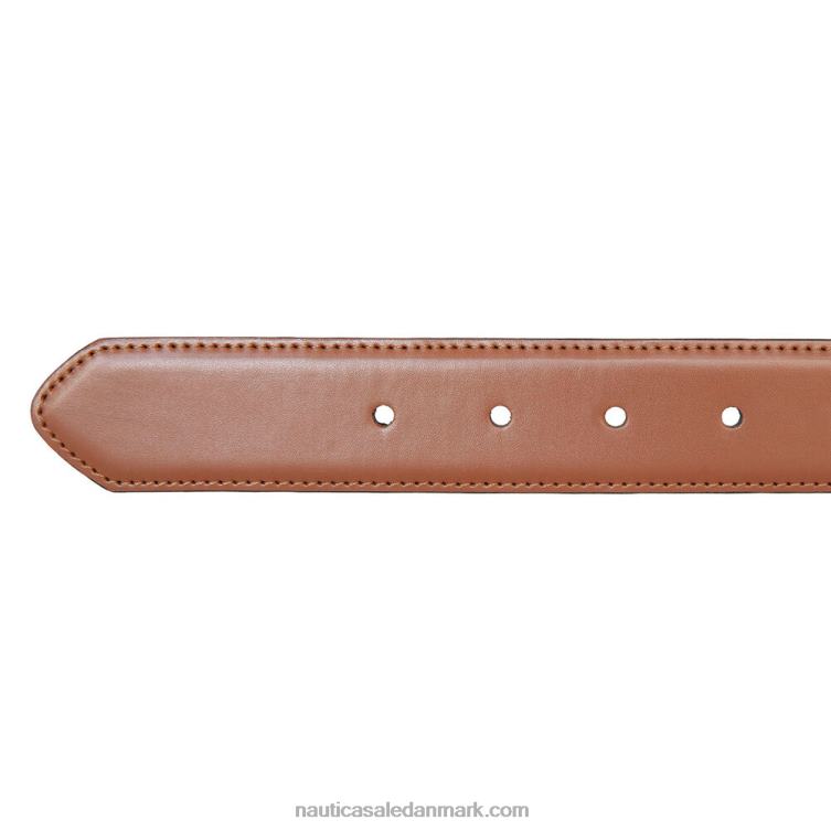 vendbart kjolebælte i læder kaki strand Nautica PZ4T160 Mænd