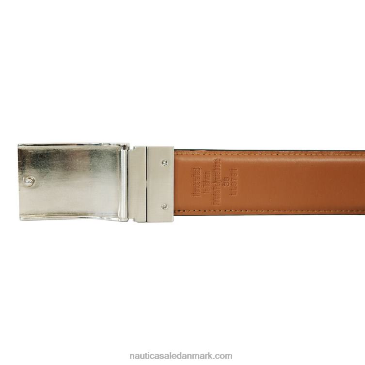 vendbart læderbælte trækul Nautica PZ4T167 Mænd