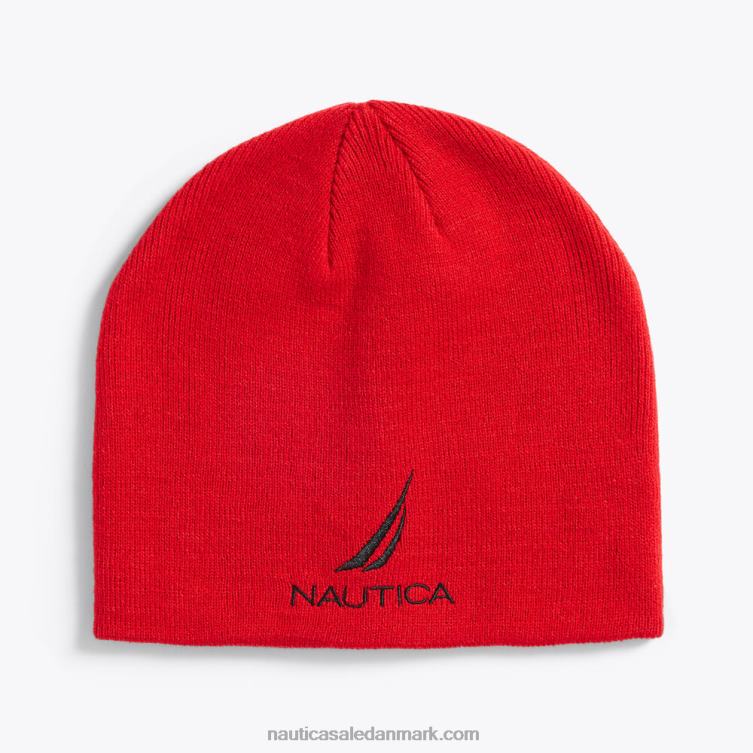 j-klasse strikhue nautica rød Nautica PZ4T661 Mænd