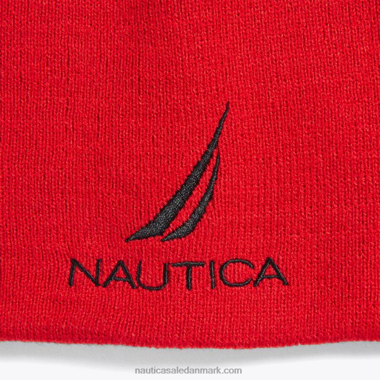 j-klasse strikhue nautica rød Nautica PZ4T661 Mænd