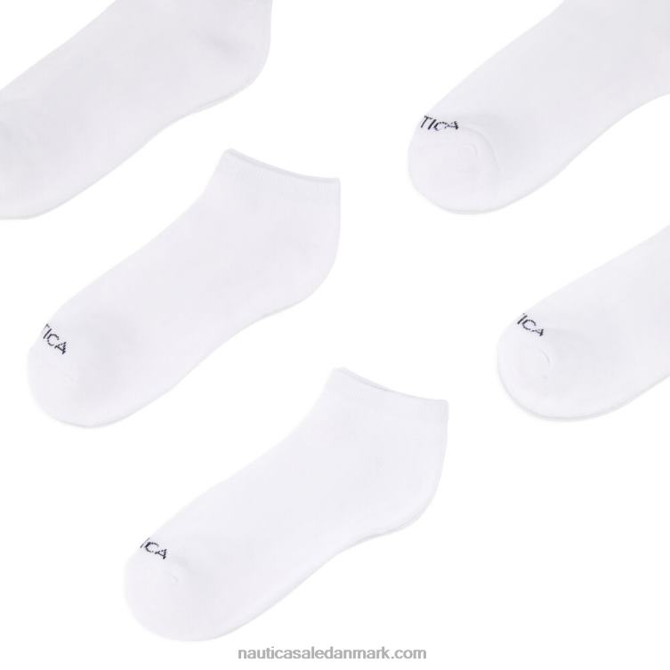 6-pak atletisk core sok lyse hvid Nautica PZ4T141 Mænd